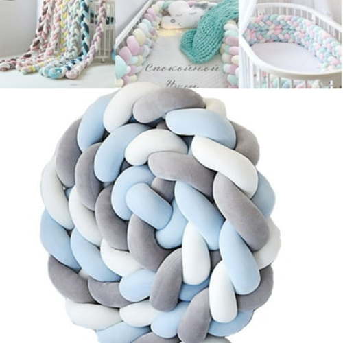 Multi -Purpose Knot Pillow, Knot Pillows Round Changeability for Use On Cradles, Machine Washable Mix Colours