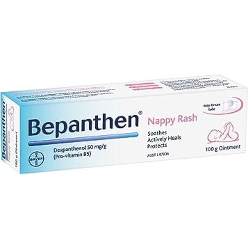Bepanthen Nappy Rash Ointment Has a Unique Dual Action to Help Treat and Prevent Nappy Rash, Soothing and Hydrating Baby Skin Ointment, 100 g : Amazon.com.au: Baby
