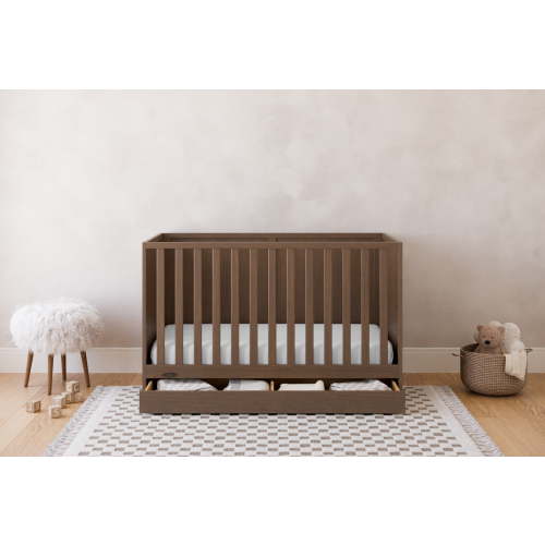 Graco Theo 3-in-1 Convertible Baby Crib with Drawer, Hazelnut