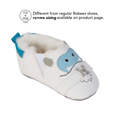 Ro+Me Yeti Baby Shoes in White