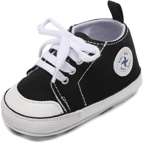 BEIDI Baby Girl Boy Shoes 0-18 Months,Infant Unique Essentials Gifts,Unisex Newborn Doll Slip-on Soft Sole High-top Frist Walking Sneakers
