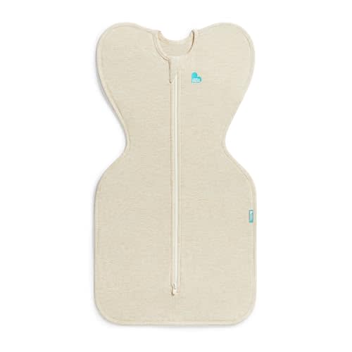 Love to Dream Swaddle UP, Sleep Sack 0-3 months, Self-Soothing, Improves Sleep, Snug Fit Helps Calm Startle Reflex, Baby Essentials must haves Newborn, 1.0 TOG, 13-19 lbs, Oatmeal