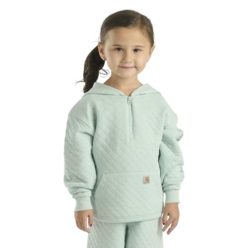 Carhartt Girls' Long-Sleeve Half-Zip Hooded Sweatshirt