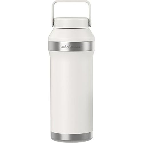 Baby Brezza All-Day Breastmilk Portable Cooler, 20 oz, Soft White