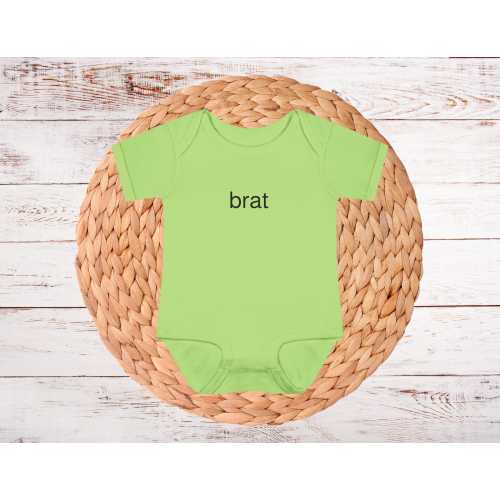 Brat Baby Bodysuit, Album Song Lyric Tee, Gift for Trendy Moms, Baby Shower Gift, Newborn Gift, Popular Music Trend, Mother's Day Gift Idea