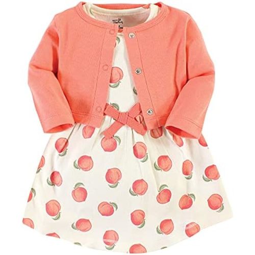 Touched by Nature Baby Girl Organic Cotton Dress and Cardigan