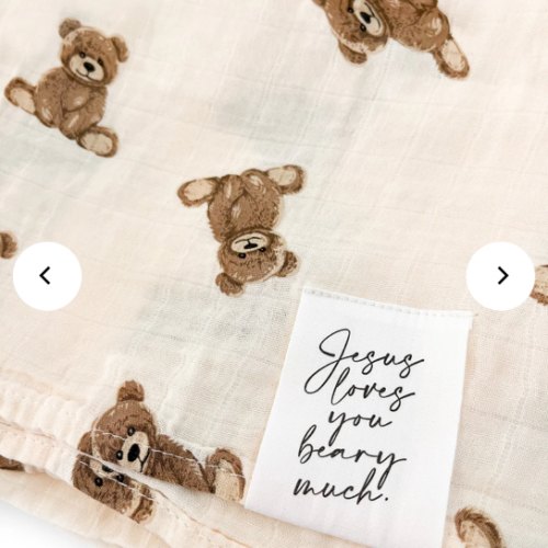 Jesus Loves You Beary Much Swaddle Blanket – OUR HOUSE ABOVE