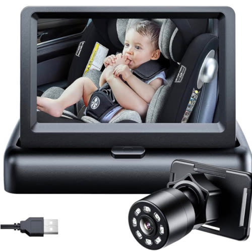 Itomoro Baby Car Camera, View Infant in Rear Facing Seat with Wide Crystal Clear View,USB Easy Install car camera for baby 1080P