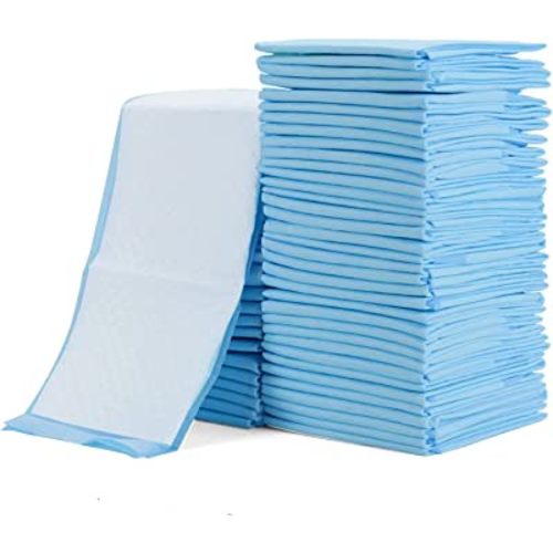 Rocinha 100 PACK Disposable Changing Pads Baby Disposable Underpads Waterproof Diaper Changing Pad Breathable Underpads Bed Table Protector Mat, 17 Inches x 13 Inches