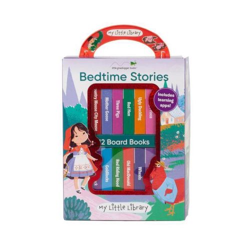 My Little Library: Bedtime Stories (12 Board Books) - by Little Grasshopper Books & Publications International Ltd (Hardcover)