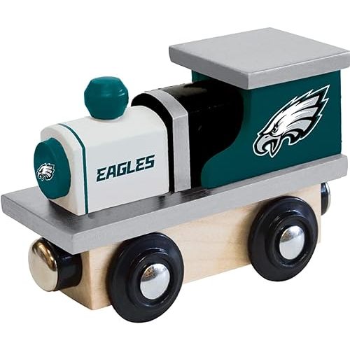 MasterPieces NFL Philadelphia Eagles Real Wood Toy Train, For Ages 3+