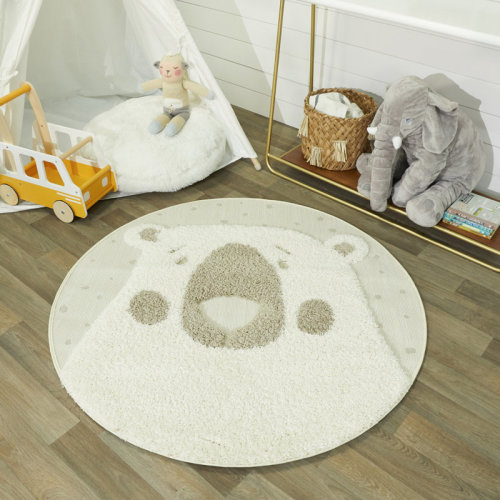 Redwood Rover Letman Polar Bear Shag Rug & Reviews | Wayfair