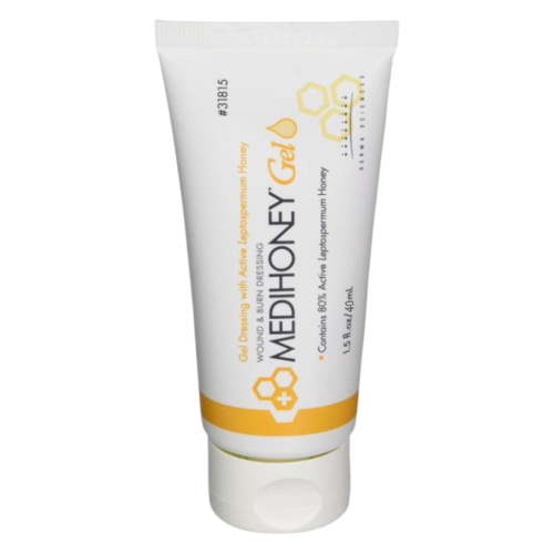 MEDIHONEY Leptospermum Honey Wound Gel for Ultimate Wound Care, Sterile Non-Adhesive Burn Dressing Paste 1.5fl.oz 31815