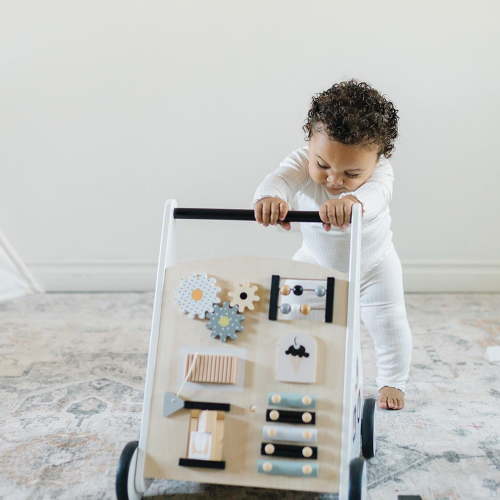 Wooden Walker with Multiple Activities for Motor Skills & Creativity Development