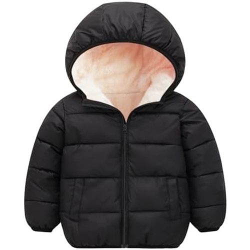BFUSTYLE Toddler Winter Coats Hooded Infants Fleece Jacket Thickened Jacket for Baby Girls Boys 1-5T