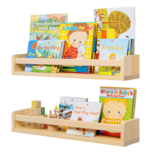 Latitude Run® Naseir 3 Piece Pine Solid Wood Floating Shelf | Wayfair