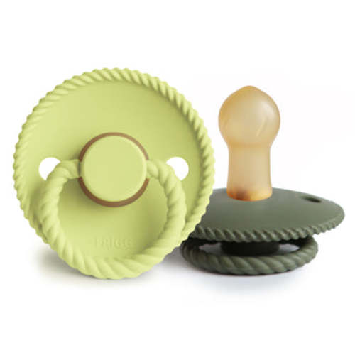 FRIGG Rope Natural Rubber Pacifier 2-Pack – Mushie
