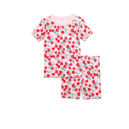 Wonder Nation Toddler Short-Sleeve Tee & Shorts Cotton Pajama Set, 2-Piece, Sizes 12M-5T