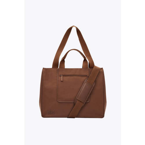 BÉIS 'The Diaper Bag' in Grey - Fancy Diaper Bag & Large Tote Diaper Bags