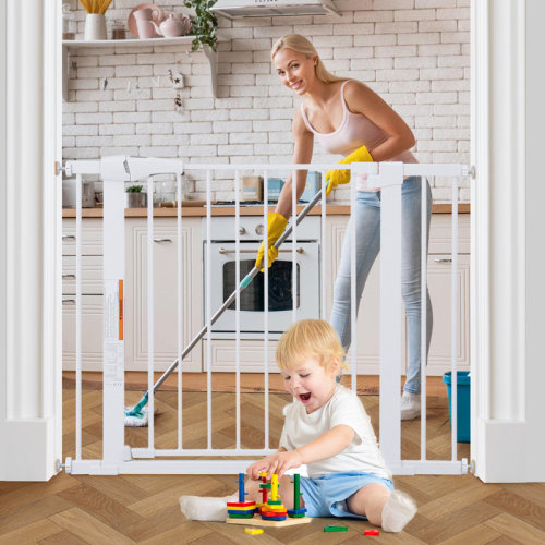 Toocapro 29.5"-43" Wide Pressure Mounted Baby Safety Gate Pet & Reviews | Wayfair