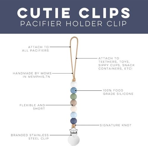 Ryan & Rose Pacifier Clip Georgia - Silicone Pacifier Clip (Wilderness)