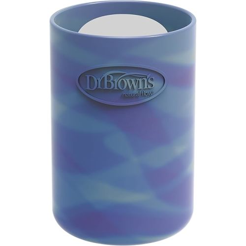 Dr. Brown's Natural Flow Options+ Glass Baby Bottle Sleeves,100% Silicone,4 oz,Narrow,Glow in the Dark