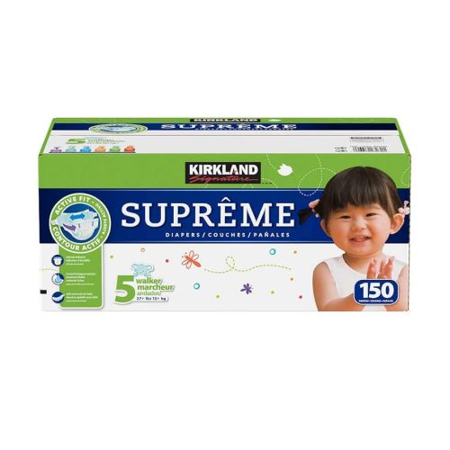 Kirkland Signature Diapers Size 5, Quantity 150