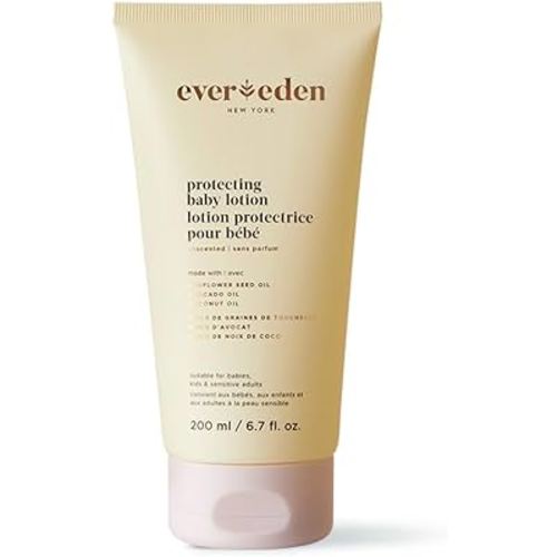 Evereden Moisturizing Baby Lotion for Newborn 6.7 oz. | Lightweight & Non-Greasy Toddler Lotion | Clean & Gentle Baby Care | Non-toxic & Fragrance Free | Made with clean ingredients