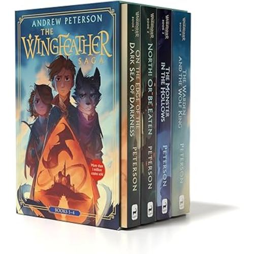 Wingfeather Saga Boxed Set: On the Edge of the Dark Sea of Darkness; North! Or Be Eaten; The Monster in the Hollows; The Warden and the Wolf King (The Wingfeather Saga)