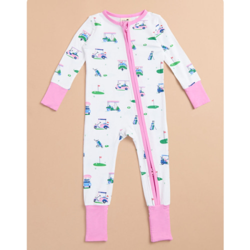On The Green Sleeper in Pink | Tullabee (month 0-3)