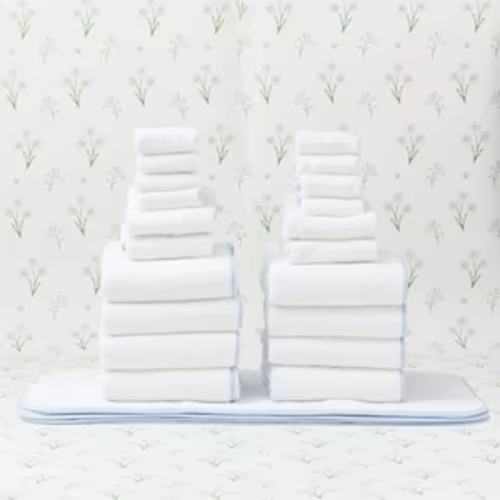 Monogrammed Baby Washcloths (pair) | Weezie Towels