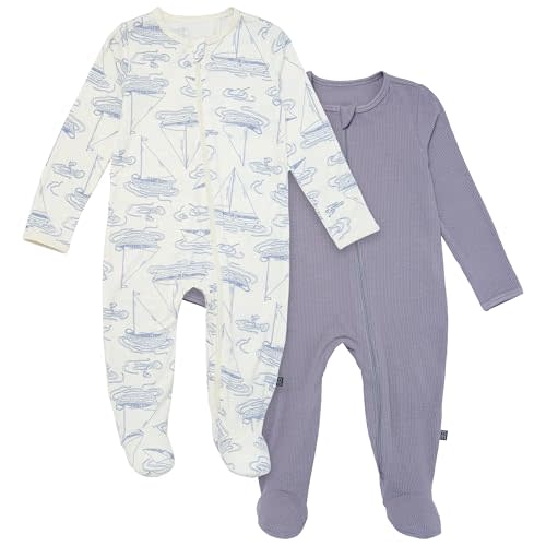 Modern Moments by Gerber Unisex Baby 2-Pack Sleep 'N Play with Mitten Cuffs