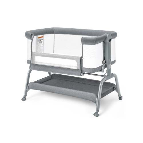 Baby Bassinet 3 in 1 Bedside Sleeper - Gray