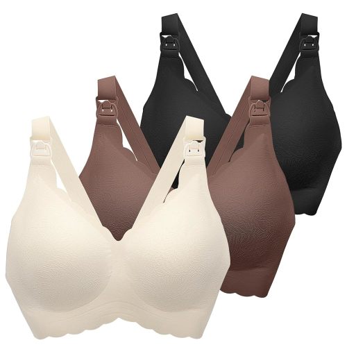 Nursing Bras for Breastfeeding, Seamless Ultra Comfort Maternity Bra, Natural Shape Pregnancy Bras for Women
