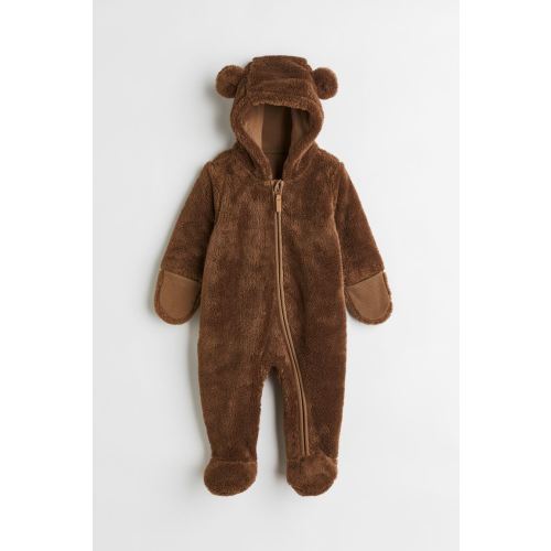 Faux Shearling Overall