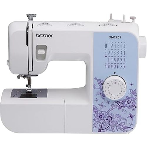 Brother XM2701 Sewing Machine, Lightweight, Full Featured, 27 Stitches, 6 Included Feet