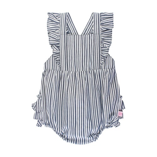 Stripe Bubble Romper, 0-3M
