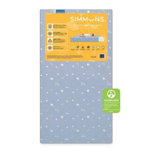 Simmons Kids' Dual Sided Crib and Toddler Mattress - Soothing Nights