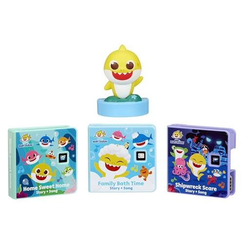 Little Tikes Story Dream Machine Baby Shark Family Collection, Storytime, Books, Audio Play Character, Gift and Toy for Toddlers and Kids Girls Boys Ages 3+ Years
