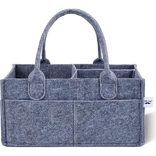Mr. Pen- Baby Diaper Caddy Organizer, Charcoal Gray, Diaper Organizer, Car Diaper Caddy, Baby Caddy Organizer, Portable Diaper Caddy, Diaper Organizer for Changing Table, Baby Organizer for Nursery