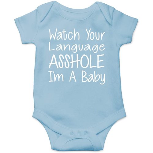 CBTwear Watch Your Language I’m a Baby - Baby Bodysuit Adorable Romper Clothing Cute Boy Girl Unisex