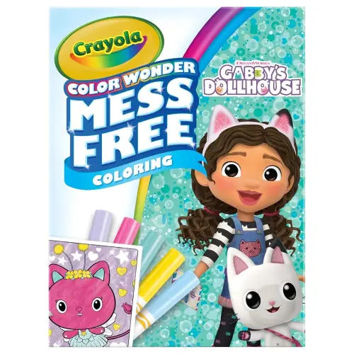 Crayola Gabbys Dollhouse Color Wonder Activity Set, Mess Free Coloring Pages for Toddlers, No Mess Activity, Toys & Gifts for Kids