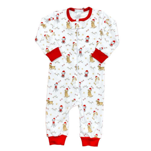Santa Puppy Footie