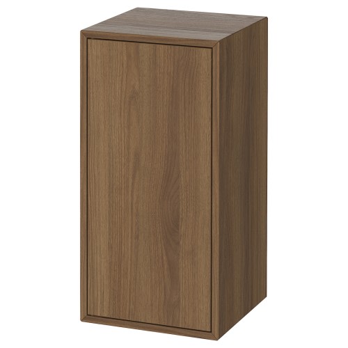 EKET Cabinet with door and shelf - brown/walnut effect 13 3/4x13 3/4x27 1/2 "