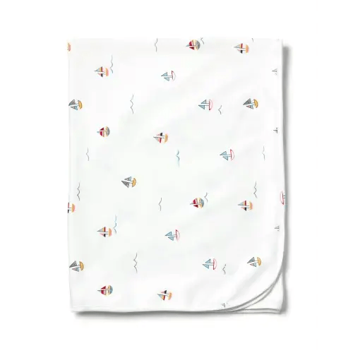 Baby Pima Blanket in Portsmouth Anchors