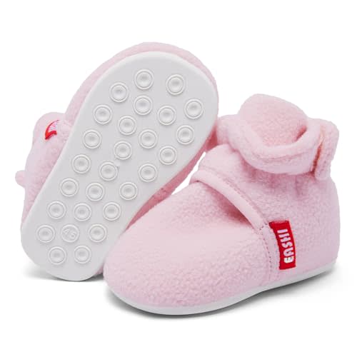 Eashi Baby Booties Boys Girls Infant Non-Slip Soft Sole Boots Toddler First Walkers Warm Sock Shoes