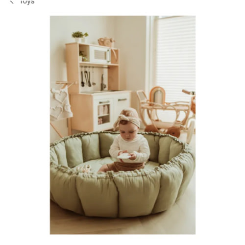 Play and Go - Bloom Organic Cotton Play Mat - Green | Smallable