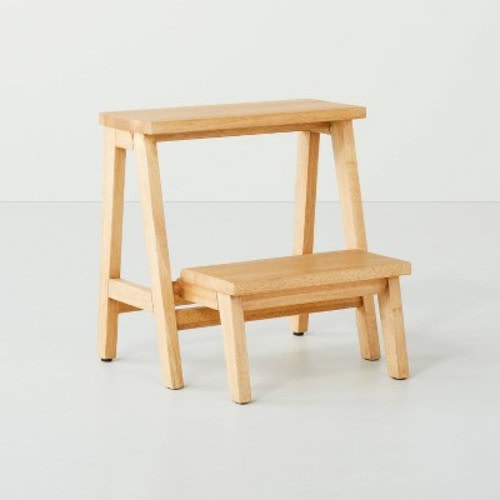 18" Wood Kitchen Step Stool - Hearth & Hand™ with Magnolia, Color: Natural
