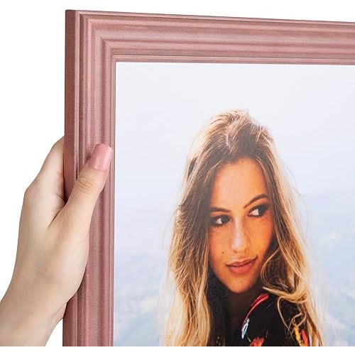 ArtToFrames WOM0066-56673-YPNK-20x28 Barnwood Wood Picture Frame, 20 x 28, Pink