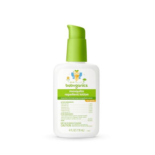 Babyganics Mosquito Repellent Lotion, Made with Plant and Essential Oils, Non-Greasy, 4oz